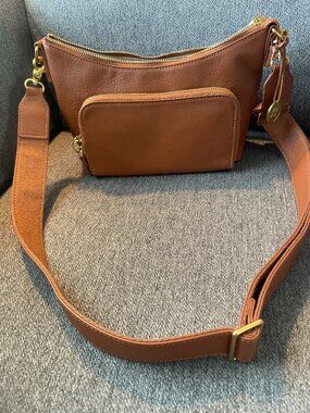 Minooy Doris Leather Crossbody Bag